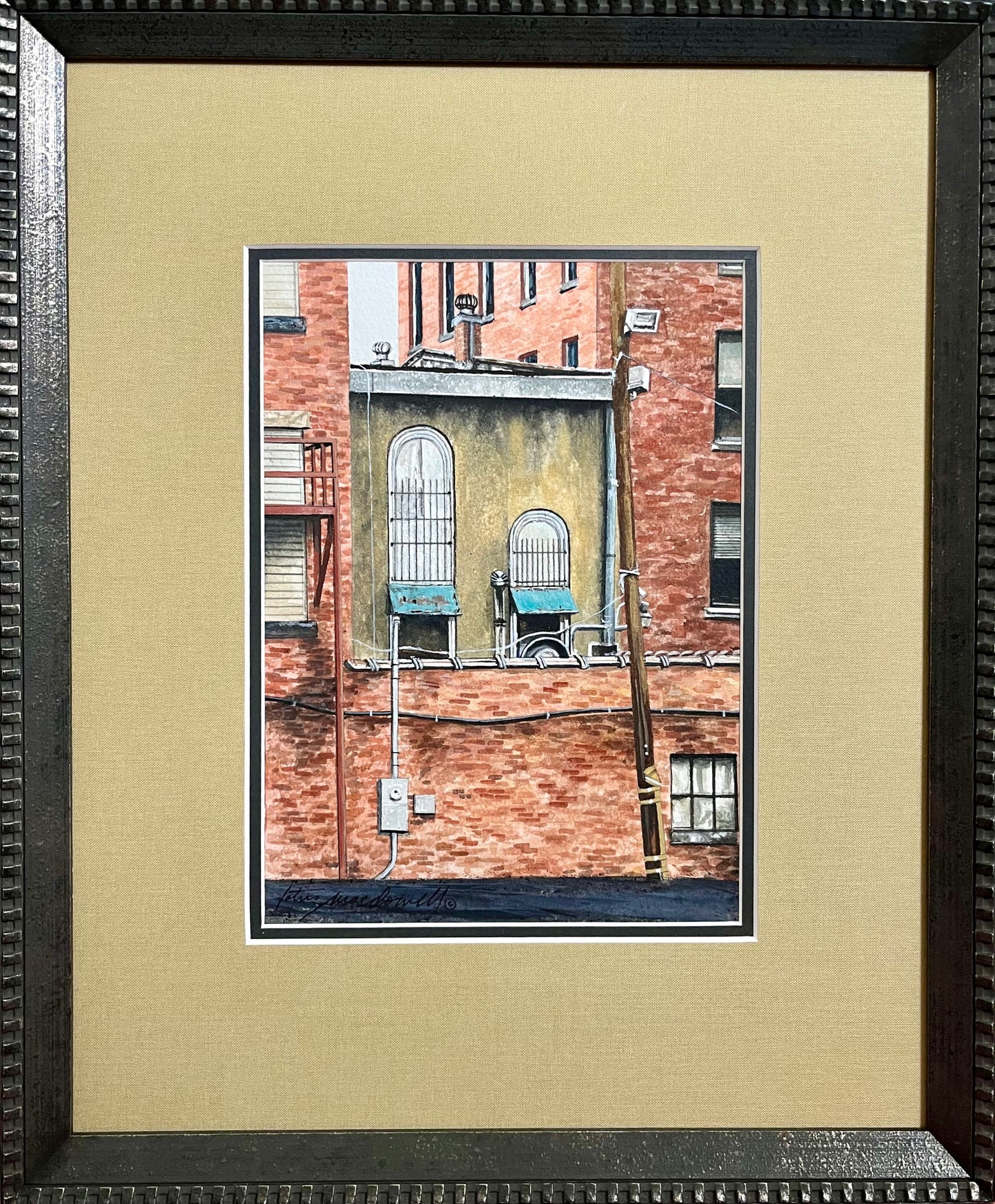 Urban Blues - Original Watercolor by Lotus MacDowell