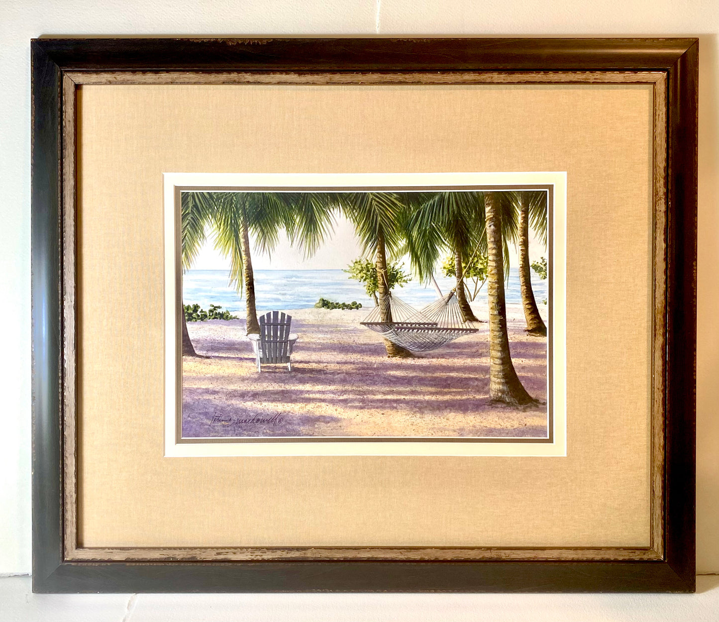 A Book and A Nap, Islamorada, FL-Original Watercolor Painting