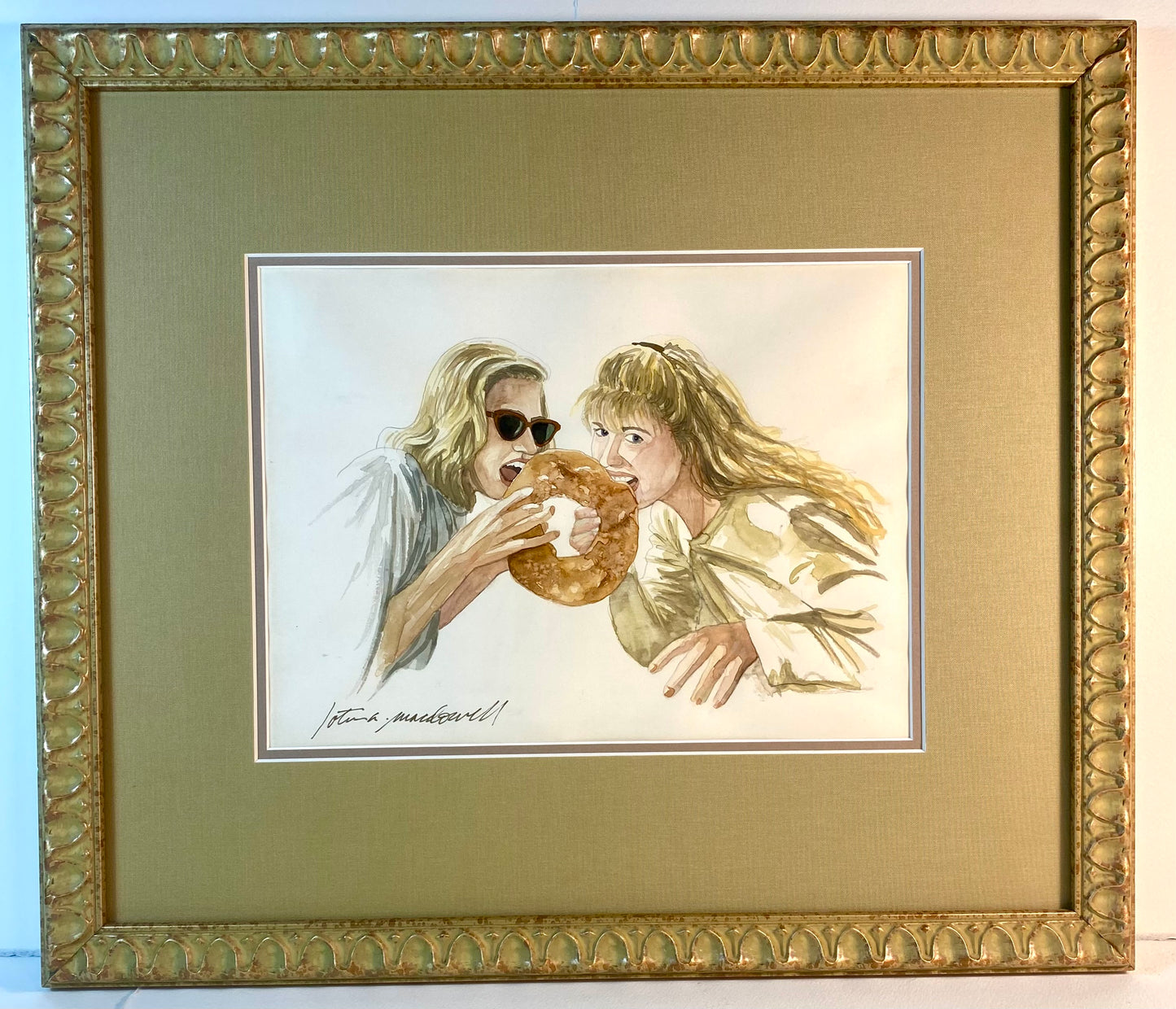 Vatican Donut-Rome, Italy- Original Watercolor Painting