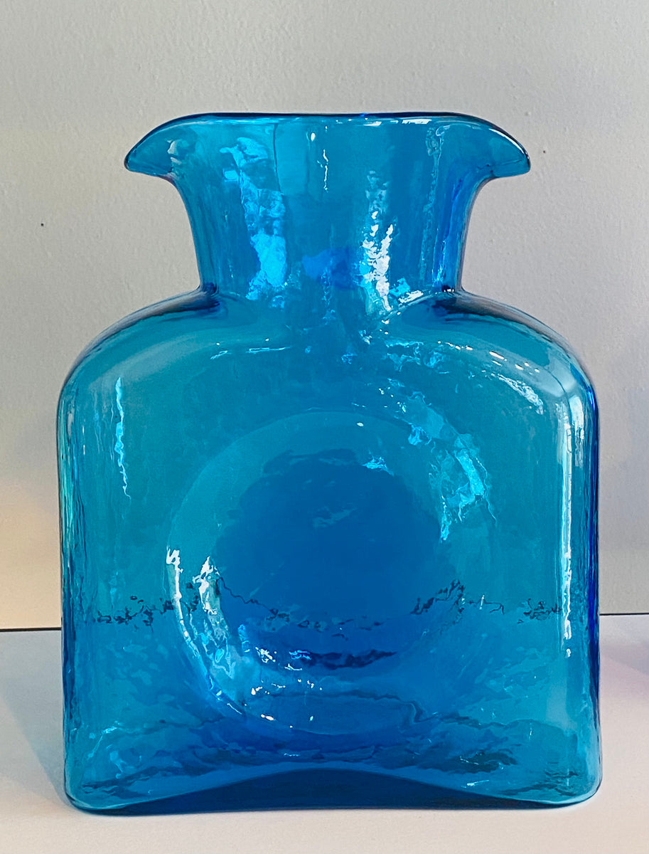 Blenko Cobalt Blue Glass Pitcher